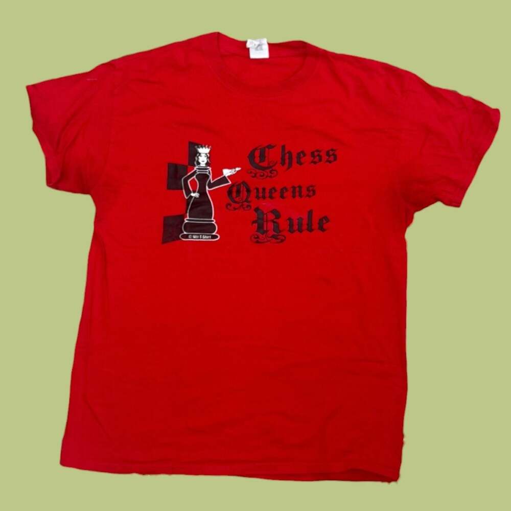 Y2K Chess Queens Rule Graphic T-Shirt